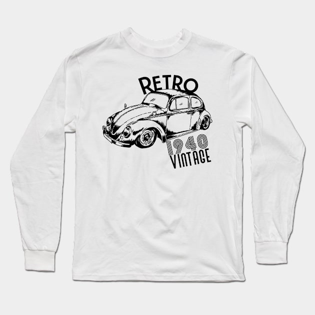 1940 vintage car Long Sleeve T-Shirt by Sloop